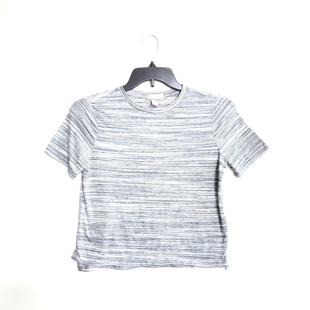 F21 Contemporary Grey Striped Tee